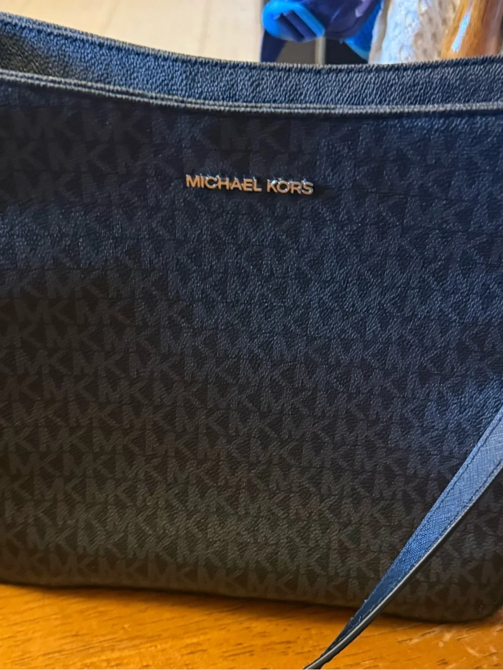 Michael Kors Black Signature Messenger Bag